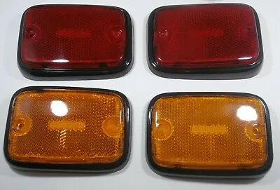 Vw Type 2 Bus 1970-1979 Baywindow Black Base Side Marker Lens / Reflectors • $41.35