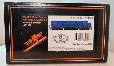 MTH 80-2343-1 HO Scale Norfolk & Western ES44AC Diesel W/ Proto 3.0 #8103 • $370