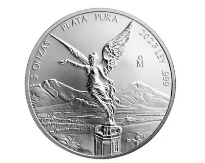 2023 5 Oz Mexico Silver Libertad Coin In Capsule - 5 Onza • $179.50