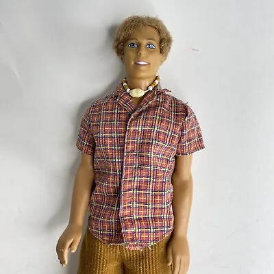 Vintage 1968 Mattel Ken With HIPPIE Beach Boy MOD Outfit • $22.87