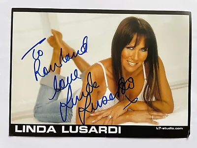 Linda Lusardi - Glamour Model - Original Hand Signed Autograph • £2