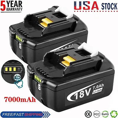 1/2Pack BL1860B 7.0Ah Battery For Makita 18V BL1860 BL1850 BL1830 With LED • $22.99