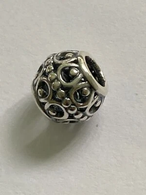 $30 • Buy Genuine Pandora Sterling Silver Openwork Cage Cloud Charm  790458