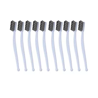 10 Pcs Mini Wire Brush Set Stainless Steel Handle Scratch Wire Toothbrush For Cl • $14.29