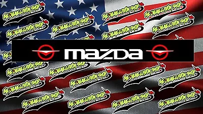 Mazda  Jdm  Windshield Banner Graphics Sticker  'free Shipping' • $39.99