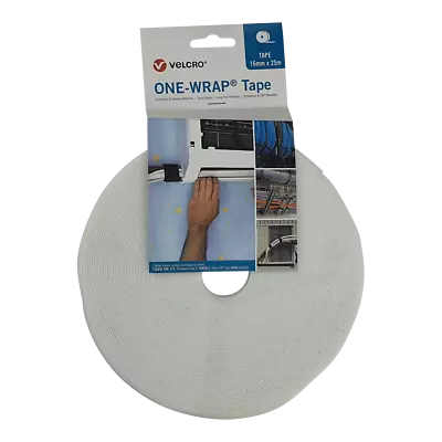 VELCRO® Brand ONE-WRAP® Tape (25m Roll) Various Colours/widths Hook & Loop Craft • £0.99