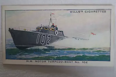 Speed Series Vintage 1939 WWII Era Wills Collector Card H.M. Motor Torpedo Boat • $6.36