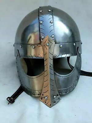 Medieval Norman Viking Helmet ~ Spectacle Armor Helmet ~Knights Warrior Costume • $79.79