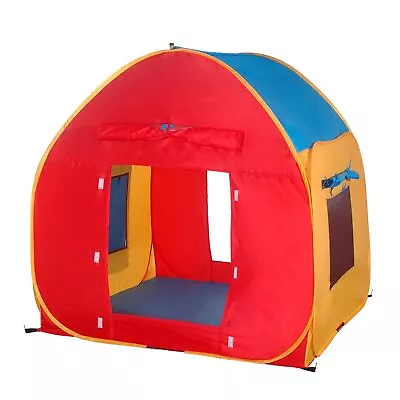 House Mesh Windows Roll-Up Doors Easy Set Up Polyester Play Tent Multi-color • $43.19