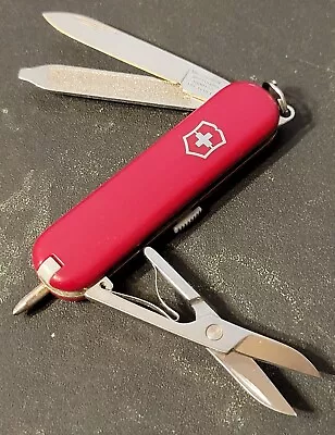 Victorinox Knife Switzerland Swiss Army Sak 58mm Red Signature • $19.99