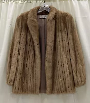 The Fur Centre Women Light Brown Vintage Mink Fur Coat • $14.99