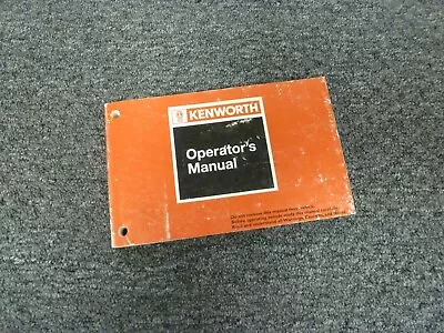 1982-1984 Kenworth K100 K100E Semi Truck Owner Operator Maintenance Manual 1983 • $139.89