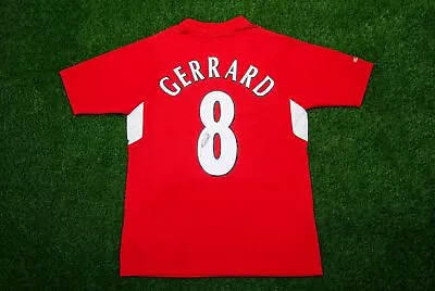 £295 • Buy Steven Gerrard Signed Liverpool SHIRT Genuine Signature Istanbul AFTAL COA