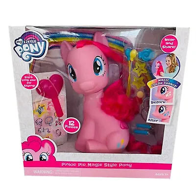  My Little Pony Pinkie Pie Magic Styling Pony 12 Pieces Extra Long Hair NIb • $15.91