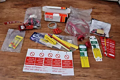 Loktag Etc Equipment Lockout Tagging System Tags Job Lot Collection Bundle • £24.99