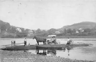 Meshoppen Pennsylvania Ferry On The Water Vintage Postcard U767 • $14.75