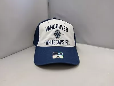 Vancouver Whitecaps FC. MLS Adidas Adult Unisex White/Blue Cap/Hat L/XL  • $17.99