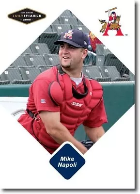 360) MIKE NAPOLI Los Angeles Angels / Arkansas Travelers 2005 Justifiable RC LOT • $4.95