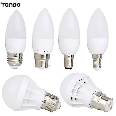 B22 E27 E14 B15 LED Bulb Globe Candle Light 3W 5W 7W 9W 12W 5730 SMD White Lamp • $1.83