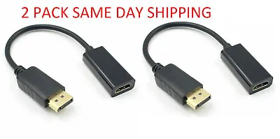 2X Display Port To HDMI Male Female Adapter Converter DisplayPort DP To HDMI • $4.88