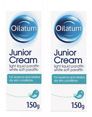 Oilatum Junior Cream For Eczema & Related Dry Skin Condition For Kids 2x 150ml • £8.99