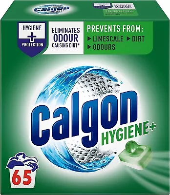 Calgon Hygiene Plus Washing Machine Cleaner & Limescale RemoverWater 65 Tablets • £28.98