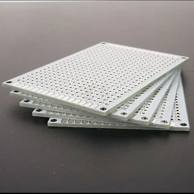 5cm X 7cm White PCB Printed Circuit Board 5 Pack 432 Holes 32 Pads • $3.94