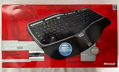 NEW Microsoft Natural Ergonomic 4000 Wired USB Keyboard • $274.95