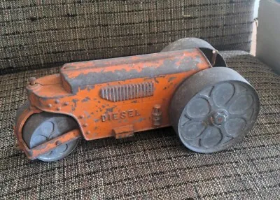 Vintage Hubley Kiddie Toy Diesel Steam Roller 480 Cast Aluminum Solid Wheels • $29.95