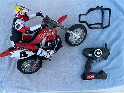 Vintage Radio Shack RC Dirt Bike Honda CR250R Motorcycle Only • $200