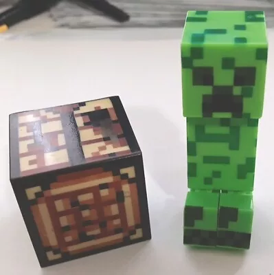 Minecraft Creeper Mega Figure Mattel  Action Figure Statue With Crafting Table • $12.95