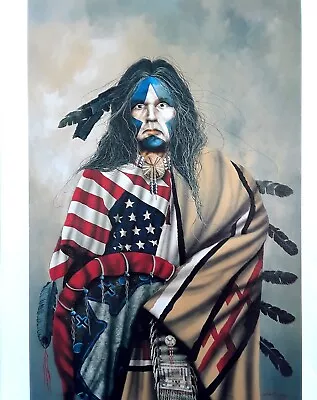 J.D.Challenger Art Print-- WHITE STAR --Native American Western 10x12 • $10.99