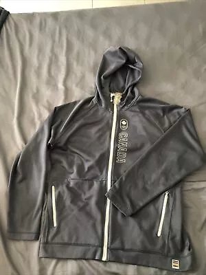 $24.99 • Buy Awesome Canada 2010 Olympics Hudson's Bay Zip Up Jacket Hoodie Grey XL