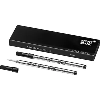 Montblanc Rollerball Pen Refill Fine Point 2/PK Black Ink • $34.50