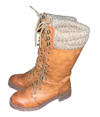 MIA Micah Talk Combat Boots Vegan Leather 8M  • $34.99