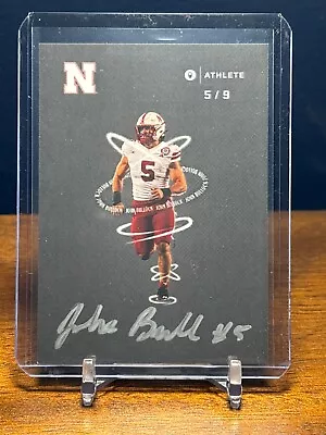 2023 Onit John Bullock Blackout Auto # 5/9  Jersey Match Nebraska Cornhuskers • $25