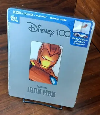 Marvel’s Iron Man Steelbook (4K+Blu-ray)-Brand NEW (Sealed)-Free Box Shipping • $79.99