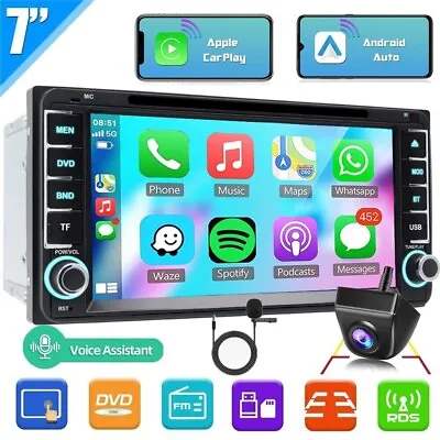 For Toyota Corolla Camry HILUX RAV4 Car Radio Stereo Apple Carplay CD DVD Player • $124.99