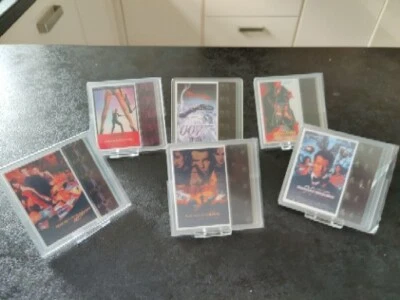 £19.99 • Buy 007 James Bond Film Cells Memorabilia X6 All With Certificates In Plastic Cases
