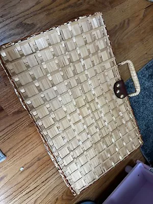 Antique Wicker Suitcase • $50