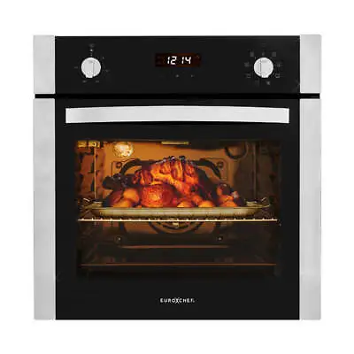 NNEMB 60cm Stainless Built-in 70L Grill 8 Function Fan Forced Electric Wall Oven • $1689.99