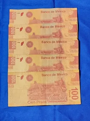 Cien Pesos Mexico 100 Pesos Currency Cotton Banknote 🇲🇽 Circulated Lot Of 1  • $12.11
