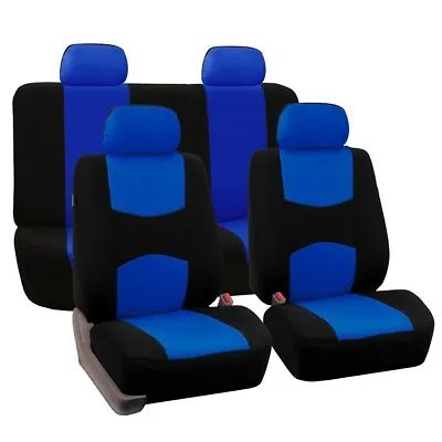 4/9Pcs Universal Car Seat Covers Front&Rear Polyester For Auto Vehicle Truck SUV • $28.98