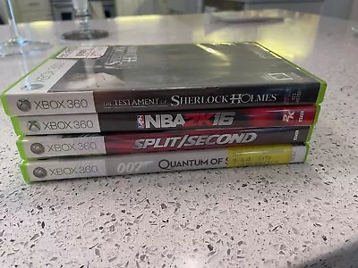 Xbox 360 Games Split Second NBA 007 Sherlock Holmes - Choose Title You Want • $7