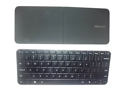 Microsoft Wedge Mobile Compact Keyboard Bluetooth PC/MAC W/Cover/Batt WORKS Mint • $39.99