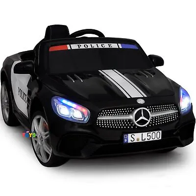 $107 • Buy Kids Ride On Toy Licensed Mercedes-Benz Police RC Car Sound MP3 Music Bluetooth