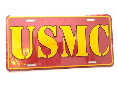 United States Marine Corps U.S.M.C. Wordmark Embossed License Plate • $14.95