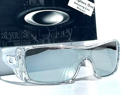 Oakley BATWOLF Shiny Clear POLARIZED Spectra Chrome Mirror Lens Sunglass 9101 • $178.88