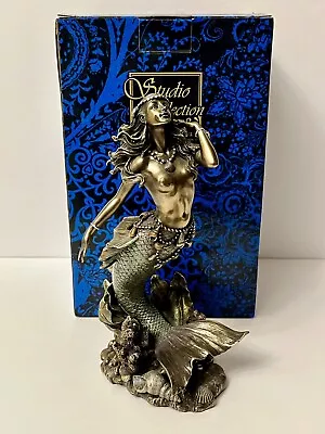 Veronese Design Mermaid Statue Bronze Finish Studio Collection 9” Tall NIB • $74