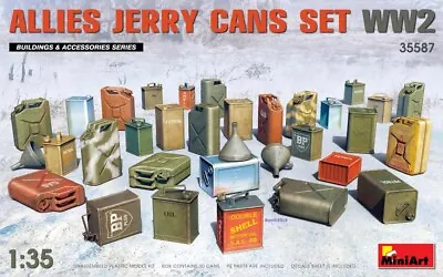 MIN35587 - Miniart 1:35 - Allies Jerry Cans Set WWII • £18.99